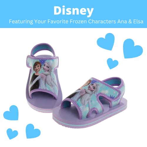 Disney Girls' Frozen Sandals - Adjustable Strap Summer Sports Sandals (Toddler/Little Kid)2