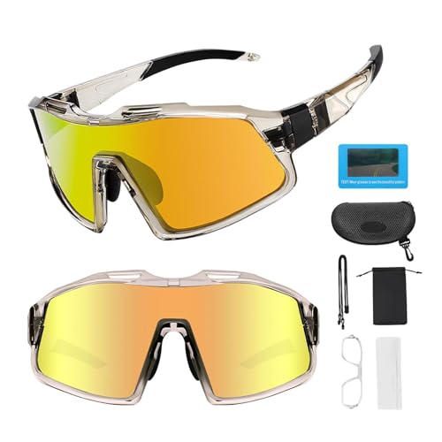 Lunettes de cyclisme polarisées colorées contre la fatigue et les reflets - 7