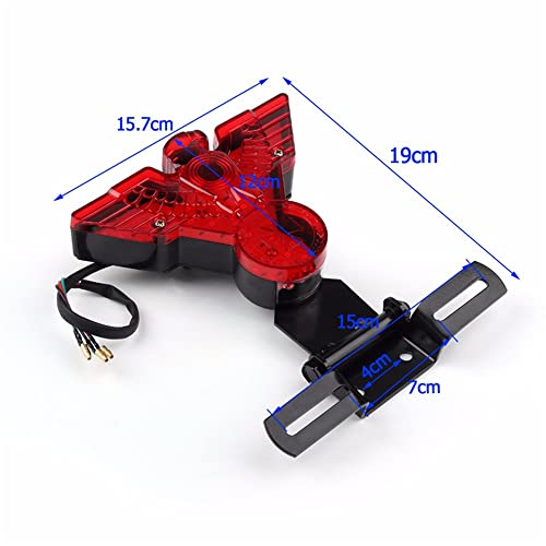 Luz Traseira De Freio De Licença Traseira Led 12V Para Harley Bobber Chopper Customizada Para Motoci
