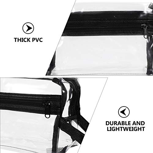 Minkissy Bolsa de Cosméticos Portátil Bolsa de Maquiagem de Plástico Transparente Capa de Cosméticos