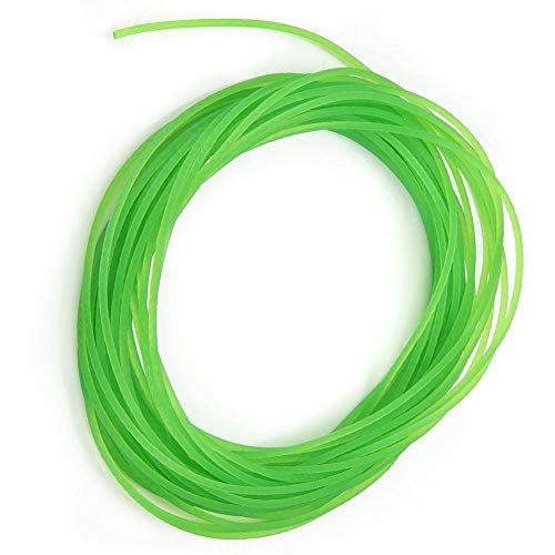 Correa redonda de poliuretano PU 2mm 10m superficie rugosa para accionamiento verde