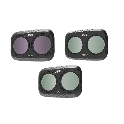 Alevnr DJI OSMO Pocket 4P ��p �t�B���^�[�Z�b�g�i���˖h�~�E�I�o���� �B�e�ɍœK�j (CPL+Black Soft+VND2-5)