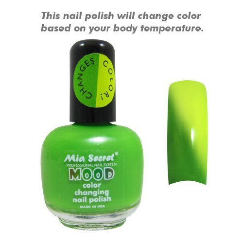 Mia Secret Mood Nail Lacquer Color Changing Nail Polish 6pc Set (6 Different Colors) Full Size Nail Polish