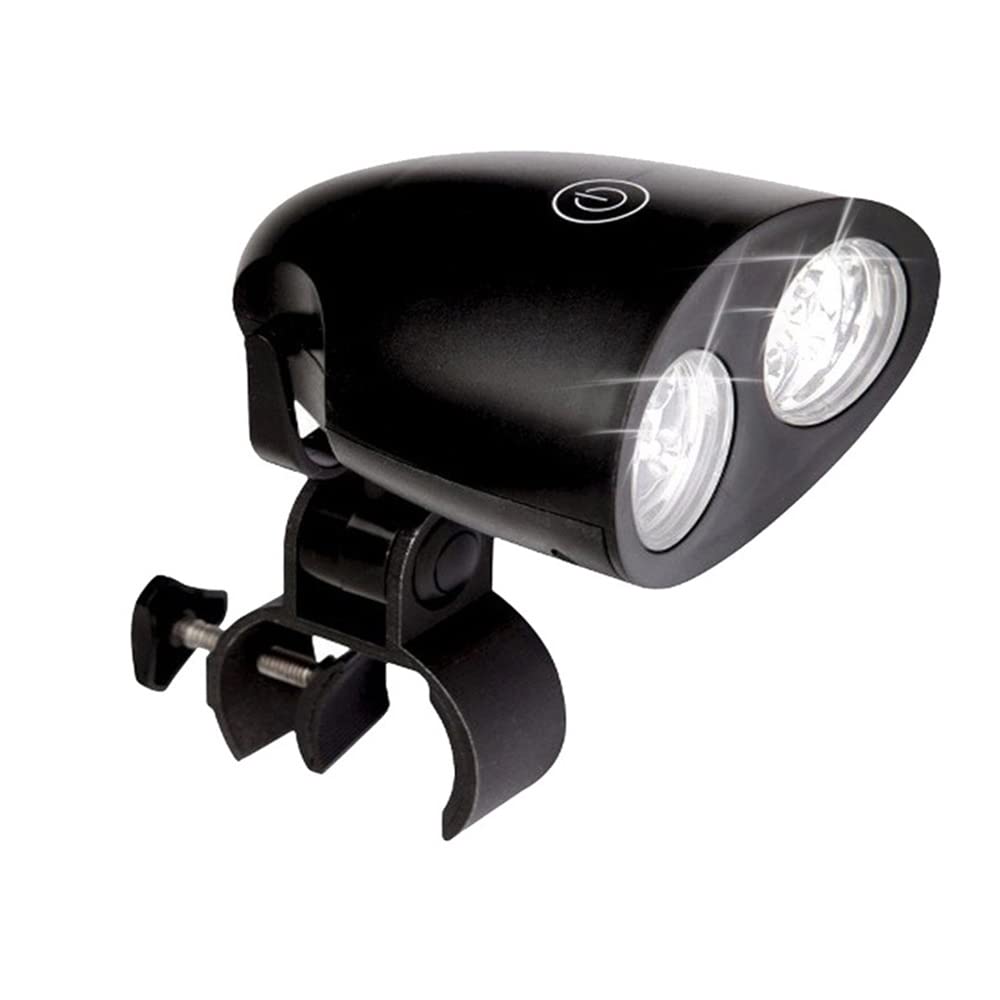 Luz LED para parrilla de barbacoa, rotación de 180°/360°, 10 luces LED superbrillantes, resistente al calor, impermeable, 100 lm, montaje en mango, control táctil sensible a la luz
