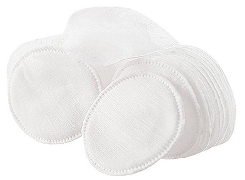 1Box White 60 Pcs Disposable Eye Lip Nail Arts Makeup Face Remover Cotton Puff Facial Cleaner Pads Remover Clean Carton Packaging Sheet Pieces