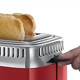 Russell Hobbs 21680-56 Toaster Retro Ribbon Red, Retro Countdown-Anzeige, Schnell-Toast-Technologie, 1300 Watt, rot - 4