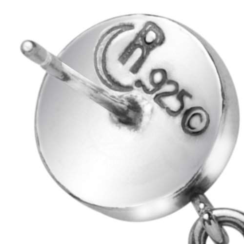 American West Jewelry Sterling Silver Native Pearl Graduated Drop Earrings4