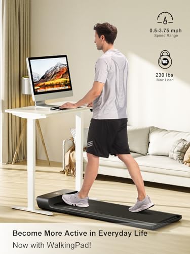 Image of WALKINGPAD A1Pro Foldable Walking Pad Treadmill for Home Office, Under Desk Treadmill with Adaptive Speed Control, Compact Design for Small Spaces, No Assembly Needed