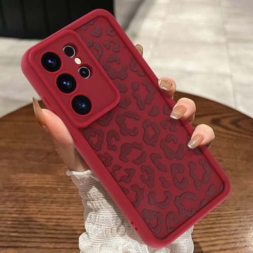 Image of Compatible with Samsung Galaxy S26 Ultra Case, Wine Red