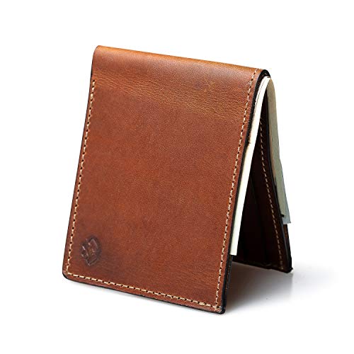 Bifold Leather Wallet For Men | Made in USA | Mens Bifold Wallets | American Made | Rio Latigo Brown | Main Street Forge Bifold Leather Wallet For Men | Made in USA | Mens Bifold Wallets | American Made | Rio Latigo Brown | Main Street Forge