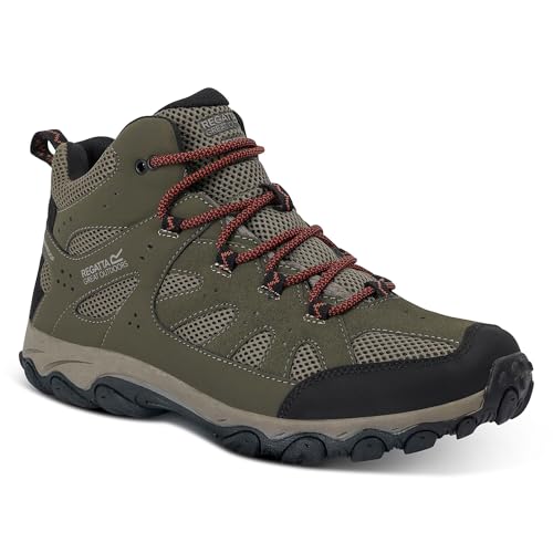 Regatta Mens Edgepoint IV Walking Boots, Green, 8