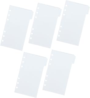 HONMEET 1 Conjunto De Pastas De Bolso Pastas De Arquivo Blocos De Notas Clipes De Fichário Fichário De 6 Argolas Refil De Bolso Refil De Fichário De Bolso Bolsas De Fichário Sacos