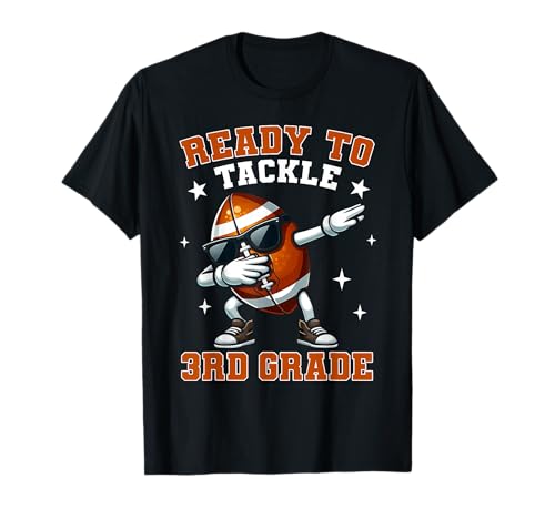 Ready to Tackle 3rd Grade Football Back to School Kids Boys T-Shirt