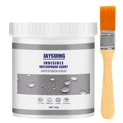 10.6 OZ (300g) Transparent Waterproof Coating,Super Strong Waterproof Anti-Leakage Agent,Waterproof Insulating Sealant,Invisible Waterproof Agent Roofs,Walls, Garden,Bathroom,Kitchen Indoor (1)