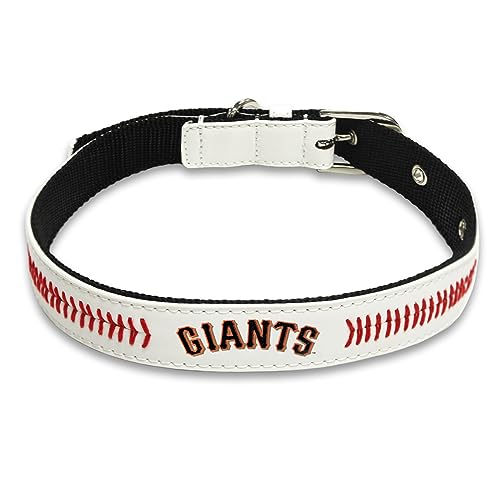 MLB Dog Collar SAN Francisco Giants New Signature PRO PVC-Leather Premium Pet Collars Extra Tough & Durable! Super Stylish! Size: Small Adjustable 12-15" Length x 0.75" Width