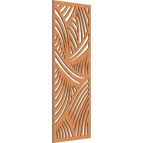 Image of 25 3 /8 inchW x 64 3 /8 inchH x 3 /8 inchT Chester Decorative Fretwork Wood Wall Panels, Cherry