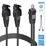 6Ft Sopito Recliner Power Y Splitter Cord 2 Pin Recliner Cable Replacement for Dual Motors, Replacement Parts for Lift Chair, Electric Sofa, Message Chair