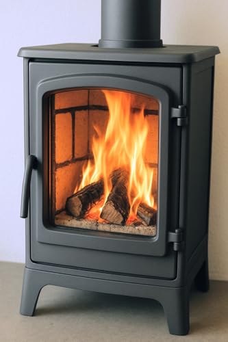 VE-INDUSTRIES | Feuerzement | hitzebeständig bis 1200 °C | biologisch abbaubar | für Kamin, Ofen, Dichtstoff | 310 ml | auch zum verkleben von Schamottesteine | Farbe: Schwarz | \Made in Germany\