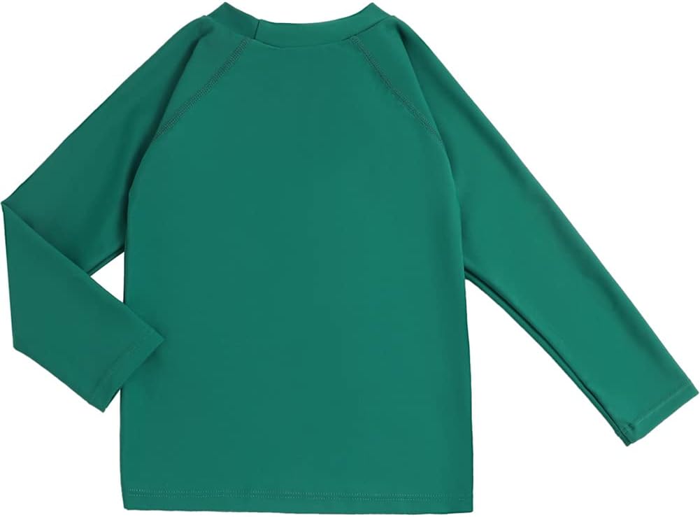 Boys' Long Sleeve Rashguard Swim Shirt Kids Toddler Swimwear Surf Tops UPF 50+ Sun Protection