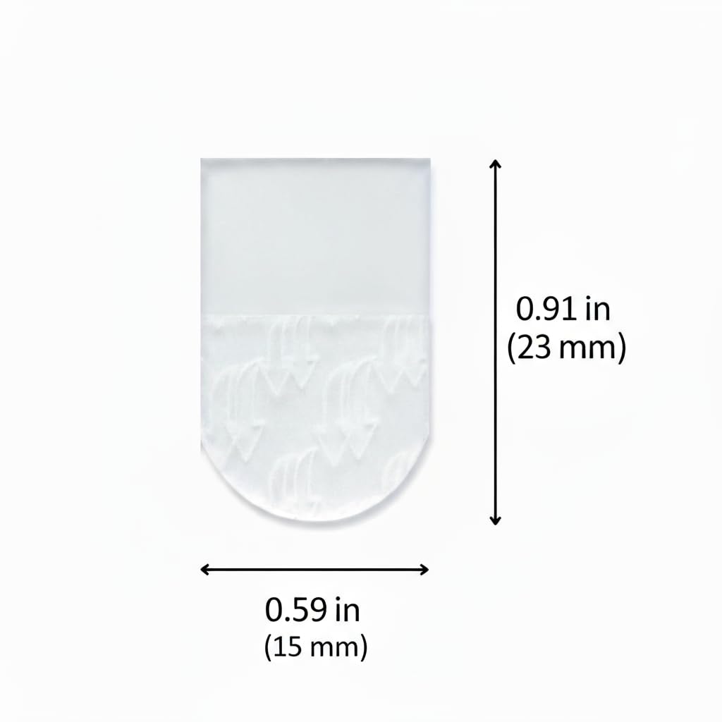 MOVELYST 300 Pieces Refill Strips for Mini Clear Light Clips - Damage-Free Adhesive Replacement Strips for Decorative Clips, No Tools Removable Indoor Mini Wall Hooks for Hanging