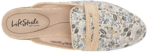 Lifestride Women's Margot Slide Mule, Green Multi Floral, 9 #TOP4