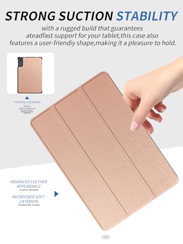 Protection rigide Tabwee T60 Pro avec support pliant or rose VekfulPC T60 Pro Android 15