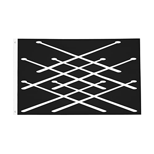 Bandera decorativa de batería, 3x5 pies, color negro, para oficina, gimnasio, dormitorio universitario o hombre-cueva, ideal como regalo para papá, cumpleaños o Día del Padre