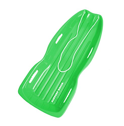 Slippery Racer Downhill Xtreme Toboggan Snow Sled, Green