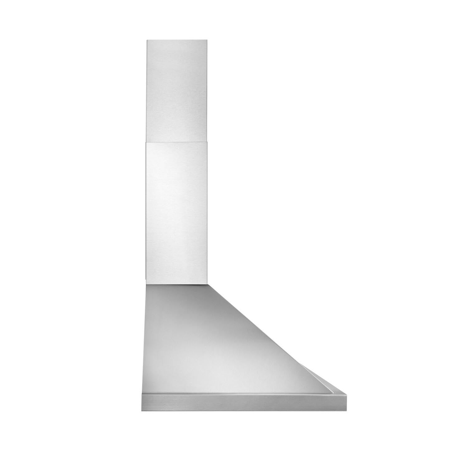 EWP1306SS Campana de ventilación de chimenea de cocina con rango piramidal de iluminación LED, 30 pulgadas, acero inoxidable 3