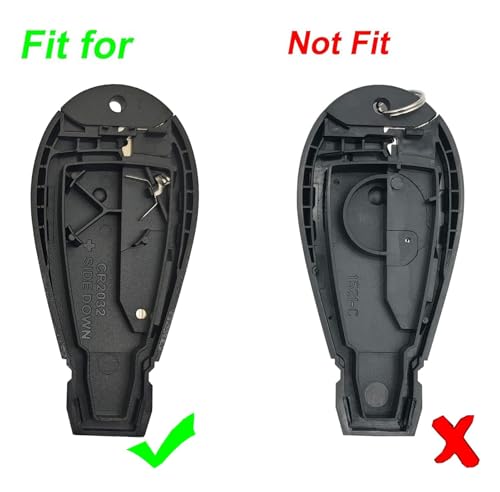 Key Fob Case Shell fit for Chrysler Town and Country Dodge Durango Grand Caravan Keyless Entry Remote Key Fob Cover Replacement (6 Buttons-A) by Arruweer - Used condition - US$8.83