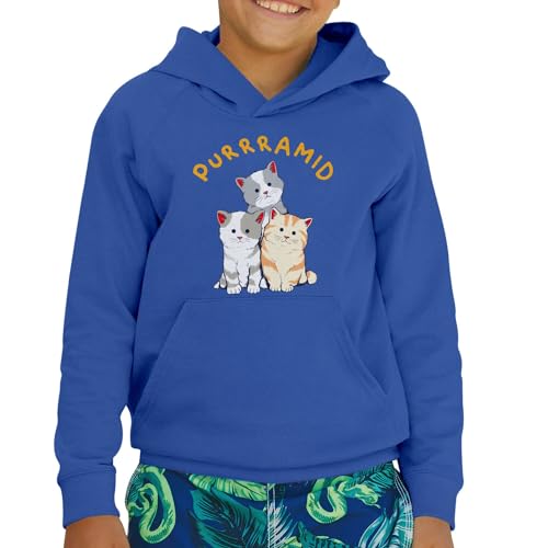 Sweat à capuche enfant premium au design durable de chat mignon