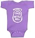 Threadrock Baby Girls' Mommy's Kettlebell Infant Bodysuit 6 Months Lavender