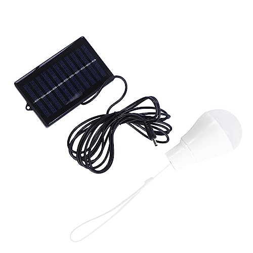 Uonlytech Bombilla Solar Recargable Luz LED Portátil para Trabajo y Emergencia Lámpara Interior y Exterior para Camping Senderismo y Uso