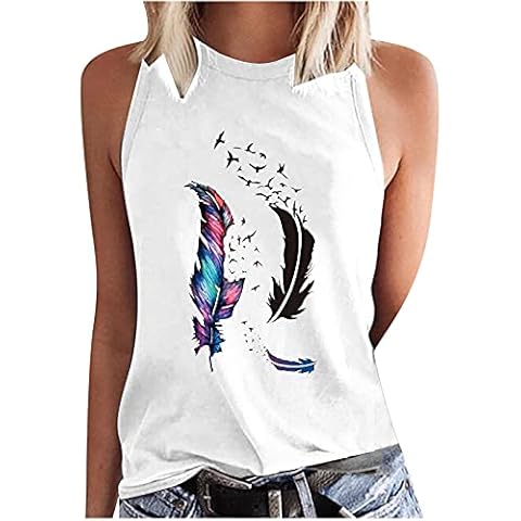 AMhomely Women's Casual Summer Vest Tops Cover