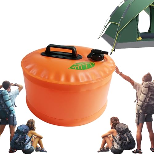 Réservoir d'eau de camping portable et pliable avec robinet pour la randonnée
