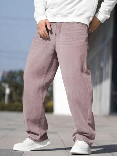 Image of Ben Martin Men Jeans || Baggy Fit Jean's for Man || Loose Fit High Rise Denim || Stretchable Casual Wear Jean,s || Dance Rap Rapping Style Pant for Men || Denim Cotton Jeans (1)