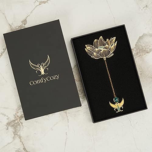 ComfyCozy Metal Flower Butterfly Bookmark | Stationary Bookmarks Page Markers Book Mark | Gifts For Women Teacher Birthday Anniversary Mum Girls Men Him Her | Thank You Teachers Presents Gift