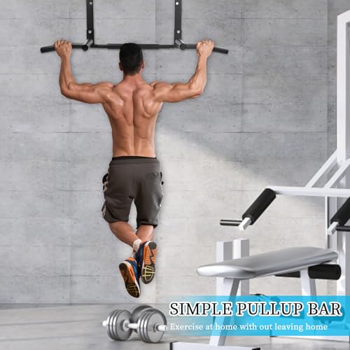 Focenat Barra de Dominadas, Barra de Tracción, Barra Dominadas Pared, Barra para Hacer Dominadas, Pull Up Bar, 93 x 51 x 18 cm - Imagen 3
