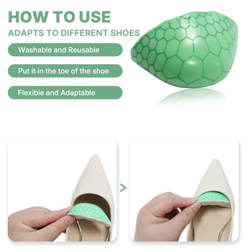 3 pares de rellenos de silicona para zapatos miniatura 6