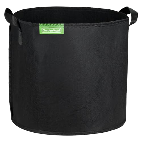 GardenMate 10x 30L Pflanzsack aus Vliesstoff Ø35.6cm Höhe 30.5cm - Blackline