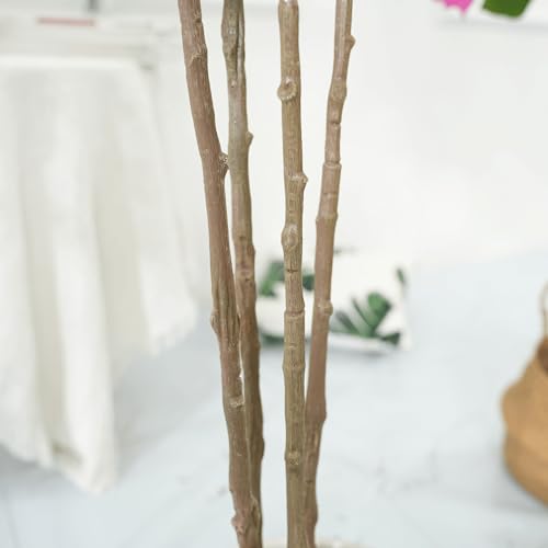 Garveehome 4FT Artificial Bougainvillea Tree, Simulation Flower with Real Touch Leaves Fake Potted Green Plant for Photography Studio Atmosphere Decor for Office Home Decor Housewarming Gift
