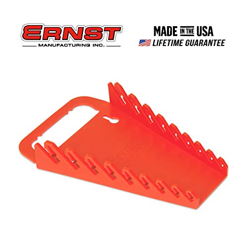 Image of Ernst Manufacturing Gripper Wrench Organizer, 9 Tool, Red