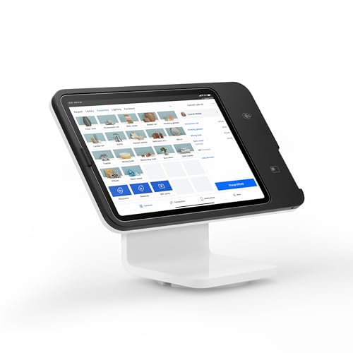 Square Stand - 2nd Gen (UK Version) | iPad POS and Payment Terminal | USB-C Connectivity | Accepts Contactless and Chip & PIN | Easily Manage Online Orders Inventory and Appointments