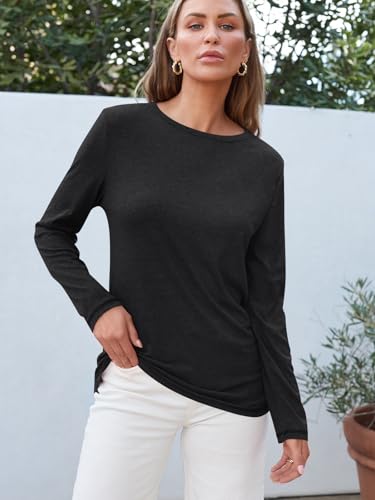 AUTOMET Long Sleeve Shirts for Women Business Casual Tops Fall Fashion Clothes Workout Plus Size Teacher School Outfits 2025