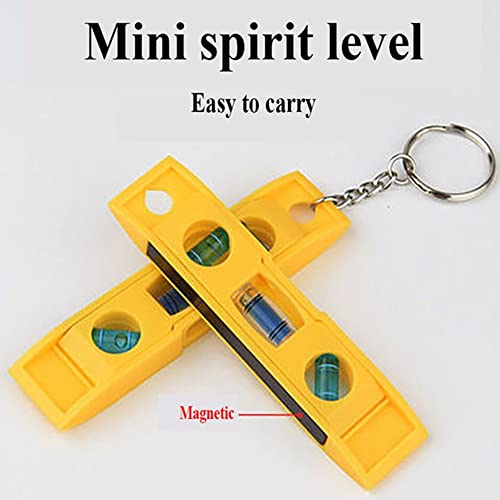 Mini 3 Bubble Level Strong Magnetic Level Ruler High Precision Meter With Keychain Horizontal Measuring Tools #TOP2