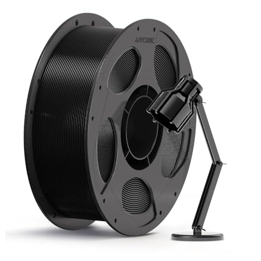 ANYCUBIC PC Filament 1.75mm, Tough and Long-Lasting Polycarbonate 3D Printer Filament, Accuracy +/- 0.02mm, Fit Most FDM 3D Printer, 1KG Spool, Black