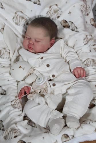 Anano Muñeca Reborn Niño Tamaño Gigante 24 Pulgadas (61cm) - Bebé Realista con Mejillas Regordetas y Erupciones Cutáneas Pintadas a Mano, Muñeca Coleccionable de Recién Nacido para Niñas