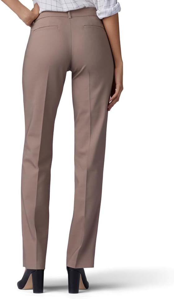 Lee Women's Secretly Shapes Regular Fit Straight Leg Pants