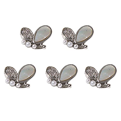 Libgiubhy 3D Schmetterling Nagel Strasssteine Dekoration
