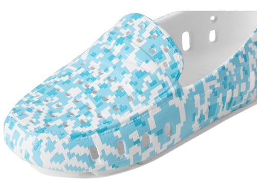 Image of Floafers Kids Unisex Prodigy Driver Print (Big Kid) Digital Water /White 4 Big Kid M
